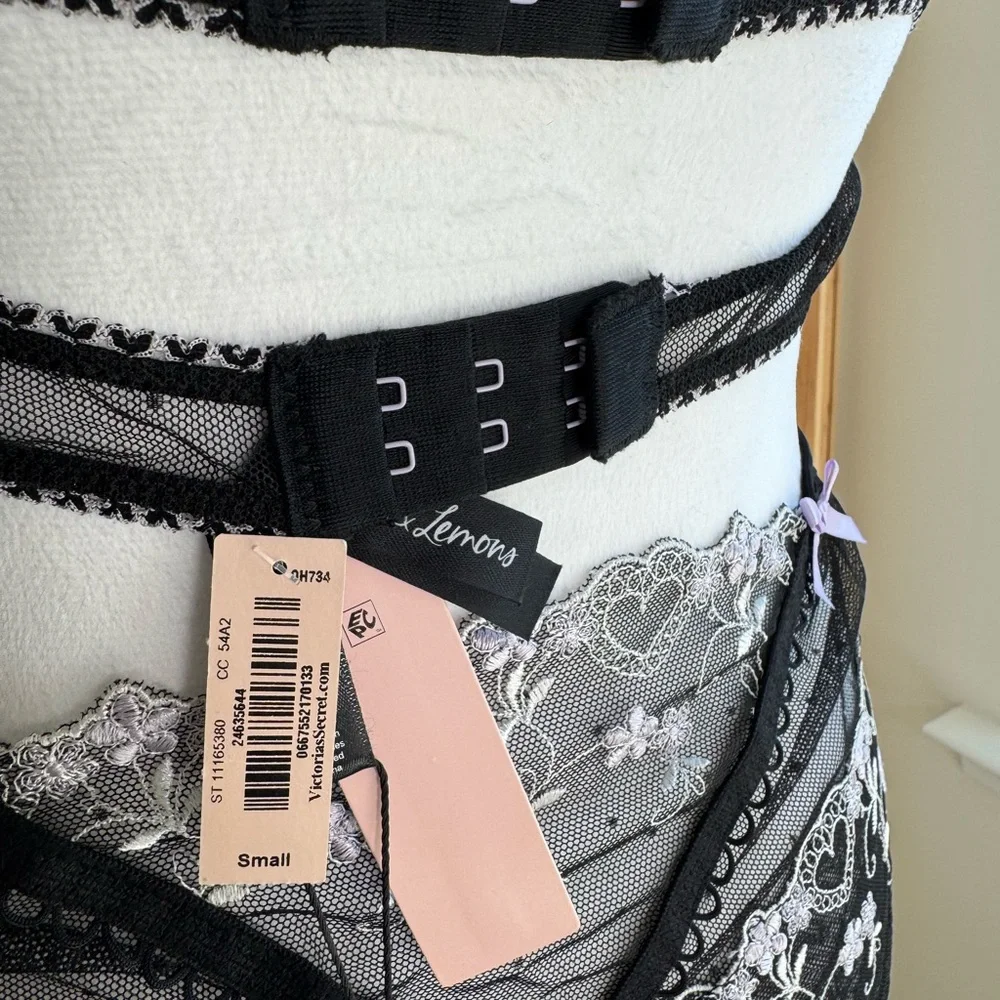 2pc NWT For Love & Lemons "Amour" Set, Retro Longline bra & panty - Picture 10 of 14